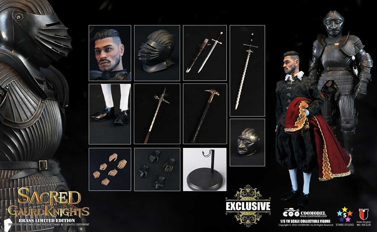 COOMODEL SE119 SACRET BLACK GUARD KNIGHT EXCLUSIVE BRASS EDITION 1