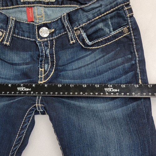Buckle BKE Women's MYA Skinny Embellished Distressed Stretch Jeans 27x31.5 Blue - Picture 15 of 19