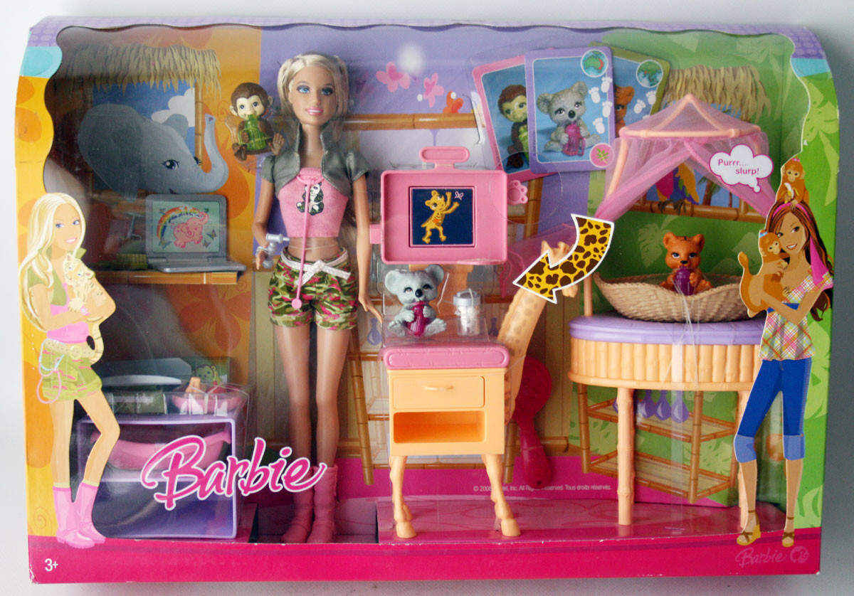 BARBIE 2008 I CAN BE ZOO DOCTOR PLAYSET N0302 MATTEL NEW