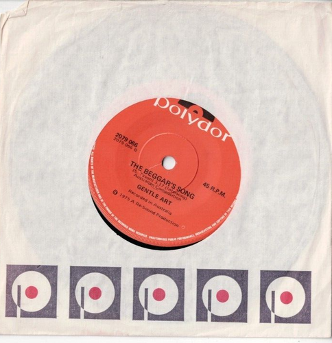 GENTLE ART When the Sun Goes Down 7" VINYL 70s AUSSIE PROGRESSIVE ROCK - Picture 2 of 2