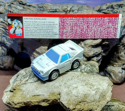 Transformers G1 Vintage 1987 Series 4 Throttlebotš„SEARCHLIGHTš„W/Tech Spec - Picture 2 of 17