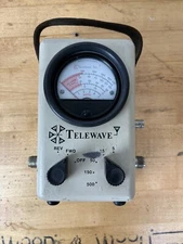 Vintage TELEWAVE 44AP RF Thruline Wattmeter Watt Reading Meter