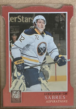 Luke Adam 2012 Elite #65 - Red Insert Die Cut - Buffalo Sabres [Great Shape]