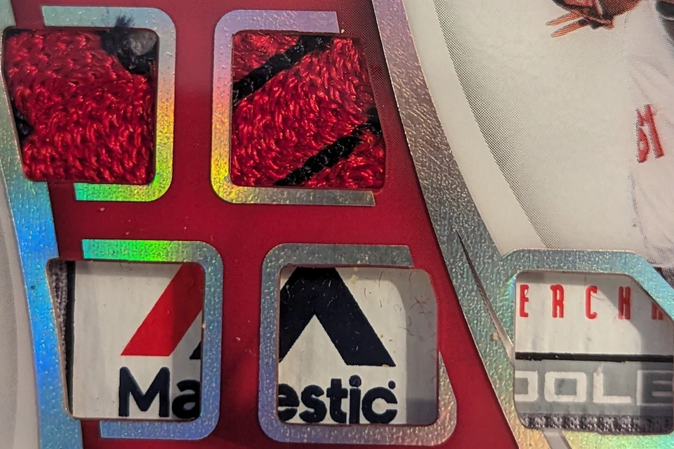 Alex Reyes 2017 Colección Inmaculada - Material Inmaculado 1/1 Cardenales Uno de Foto 4 de 4