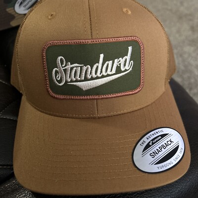 Standard Bikes Mesh Snap Back Trucker Hat Brown