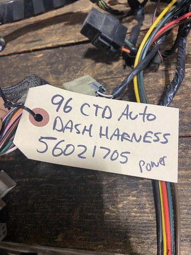 1996 DODGE RAM 2500 3500 CUMMINS AUTO DASH WIRING HARNESS 56021705 - Picture 2 of 15