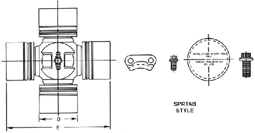 SPL170-4X Dana Spicer Life Series U Joint - Bild 1 von 4