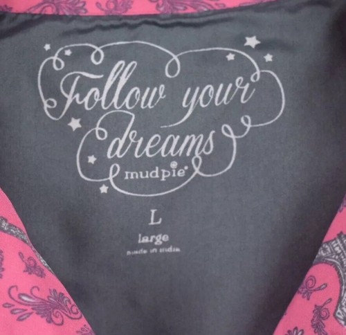Follow Your Dreams “mudpie” Pink Nightgown Size Large - Picture 9 of 9