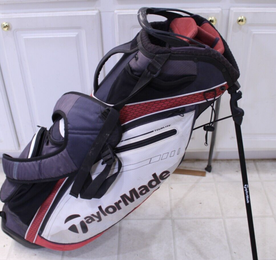 TaylorMade TourLite Golf Stand Bag 4 Way Divider with Rain Hood eBay