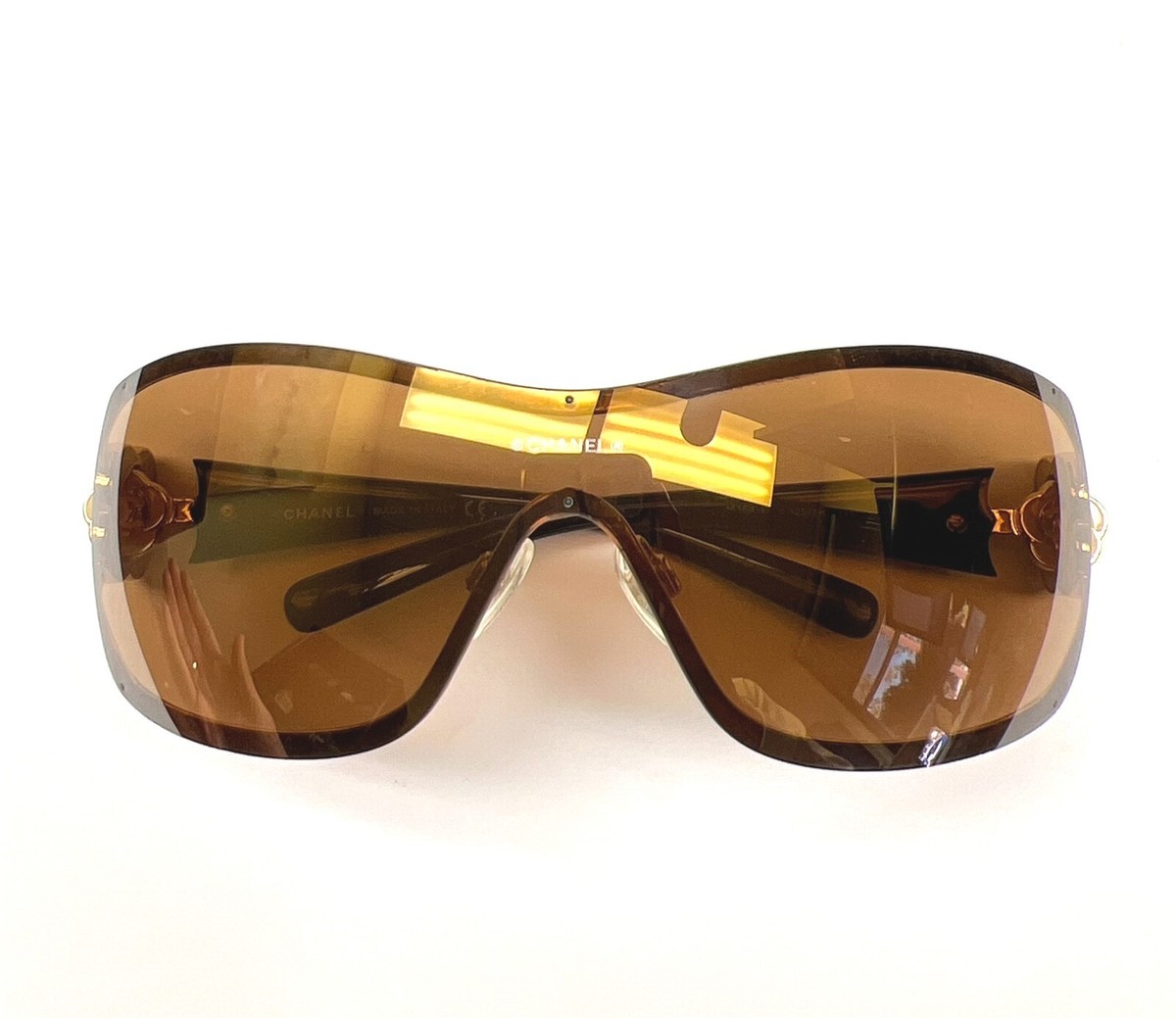 CHANEL サングラス/BLK/4164-B フラワーモチーフ CHANEL Sunglasses 4164-B c.269/13 113 Rhinestone Camellia