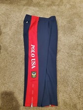 Ralph Lauren POLO USA Uni Crest Track Pants Boys Large 14/16 NWOT