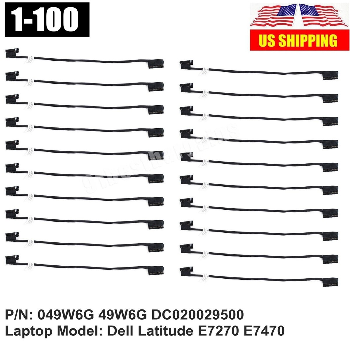 Câble De Batterie Pour Dell Latitude E7470 E7270 - Remplacer 049W6G DC020029500 | Cythonworks