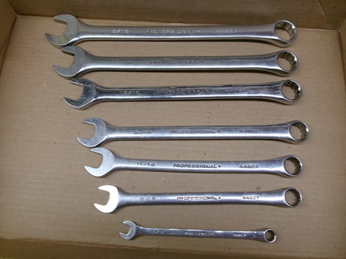 Craftsman Professional USA 7-Piece 12-Point Combination Wrench Set (Partial) - Foto 7 di 14