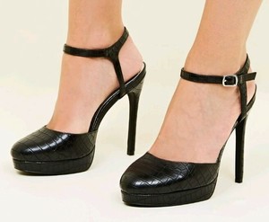 new look croc heels