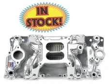Edelbrock 7501-CP - Chevy SB RPM Air Gap Intake Manifold - Chrome Plasma Coated