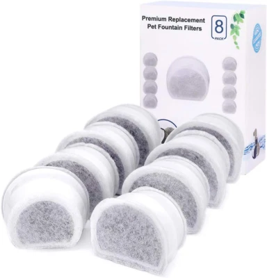 BESUCHE DEN YOUTHINK-STORE YOUTHINK Ersatzfilter Für Petsafe Drinkwell, 8 Pack Aktiv-Kohle-Filter Für Avalo