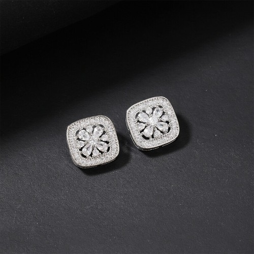 2 PCS Delicate Rhinestone Buttons Square Shape Button Sewing Accessories for DIY - Picture 7 of 9