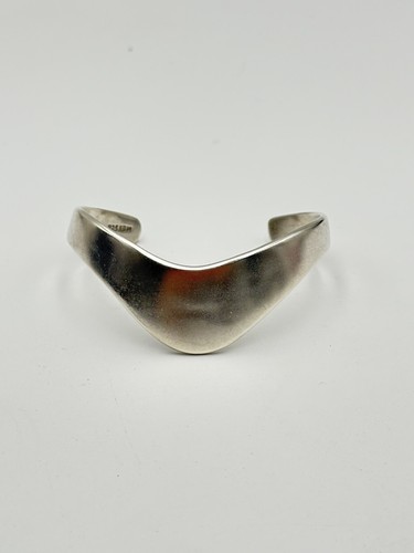 STERLING SILVER 925 TAXCO MEXICO 6.5" CUFF BRACELET 8.1mm 28.5g - Picture 6 of 10