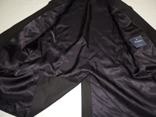 Brooks Brothers Solid Black Blazer Jacket Coat 44 R - Picture 5 of 13