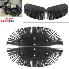 Motorcycle Rider Floorboard Fringe Covers For Indian Chief Dark Horse Cafe Racer
