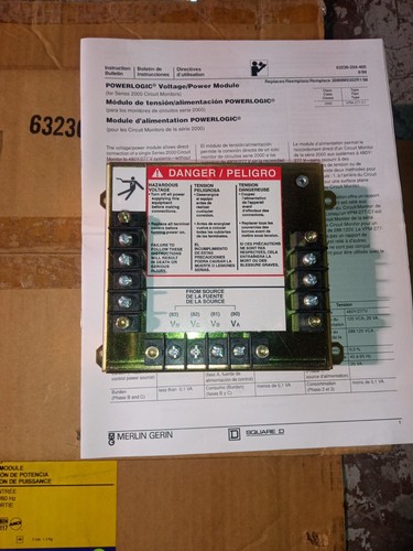 Square D 3090 VPM277C1 Voltage Power Module for Powerlogic Meter - Picture 2 of 9