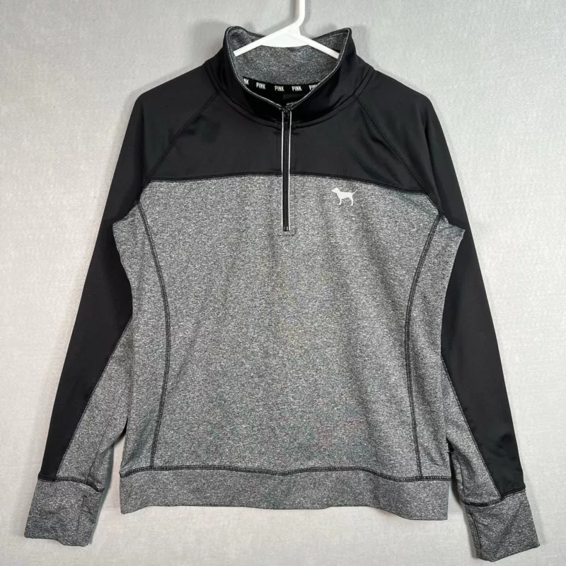 victoria-secret-vs 1/4 zip pullover sweater