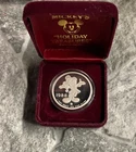 1988 DISNEY MICKEYS HOLIDAY One Troy oz .999 Fine Silver