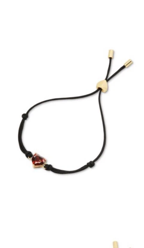 BRACCIALE CURSORE PIETRA NASCITA KATE SPADE NUOVO CON ETICHETTE Gennaio Granato G61