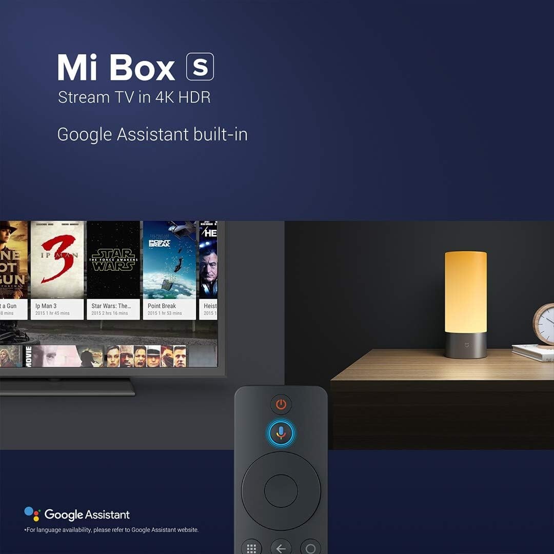 Xiaomi Mi Box S 2nd Gen 4K Android TV HDR Wireless Smart