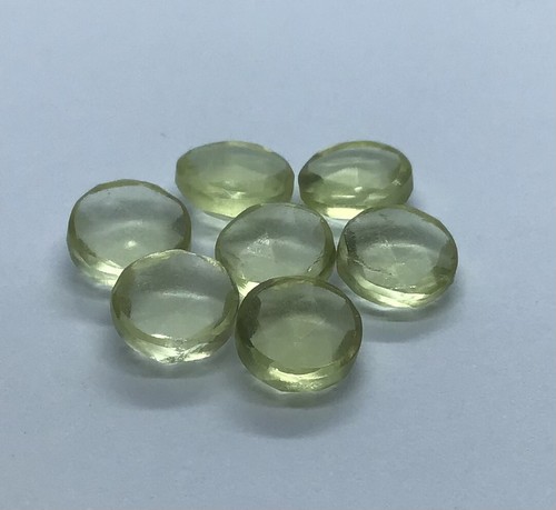 Round Rose Cut Lemon Quartz Natural Loose Gemstone For Making All Type Jewelry - Picture 18 of 24