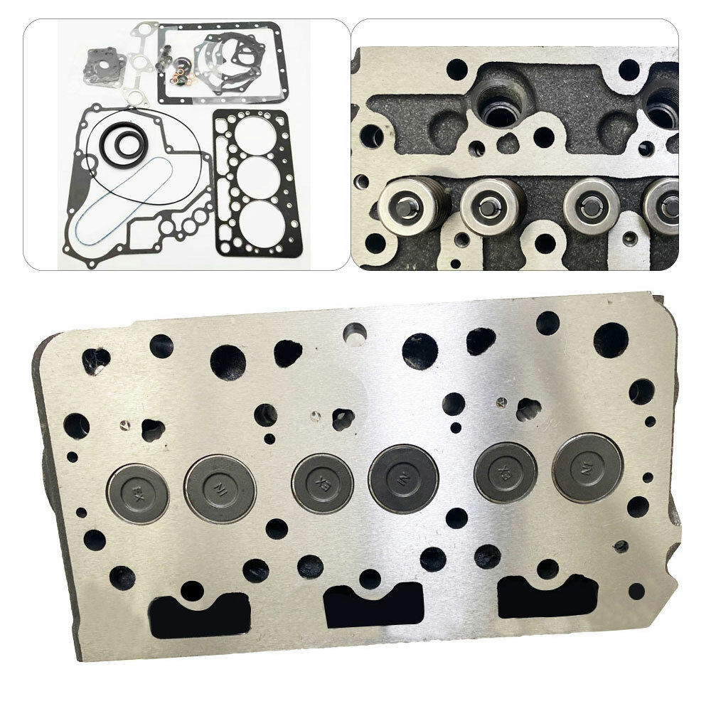 Complete Cylinder Head Assy With Valves + Full Gasket for Kubota D782 Engine New