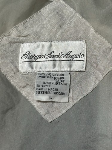 Vtg Y2K Giorgio Sant' Angelo Large Full Zip Windbreaker Windsuit Jacket Pants - Picture 18 of 20