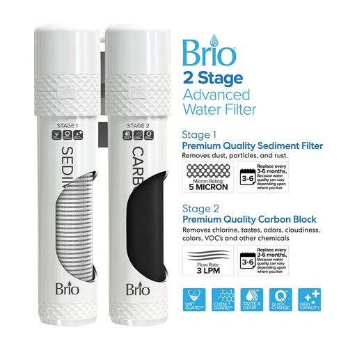 Brio 520 Bottleless Water Cooler Dispenser 2 Stage Filtration Self Cleaning Hot - Picture 6 of 9