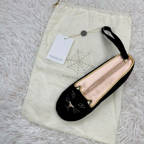 Authentic CHARLOTTE OLYMPIA Cat Shoe-shaped Pouch Rare with tag Japan 120 30