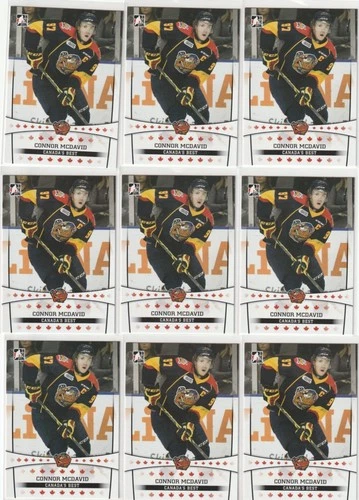 Lot of (9) Connor Mcdavid 2014-15 ITG CHL Draft Rookie RC Canada's Best #11