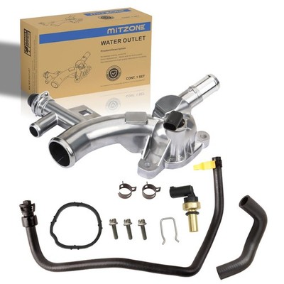 MITZONE Upgraded Aluminum Coolant Water Outlet & Inlet Hose & Oil Cooler 