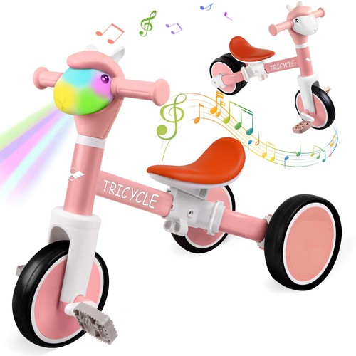 Tricycle for Toddlers 1-3 Year Olds, Toddler Balance Bike for Boys Girls 2-4,...