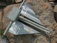 7 lb Equivalent Galvanized Slip Ring Utility Anchor for Boats 15 to 19 Ft Long