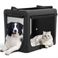 Dog Crate 42 Inch Travel Cat Pet Carrier for Extra Large Dog, Portable Foldab...
