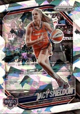 2025 Panini Prizm WNBA Jacy Sheldon #113 Ice Prizms Washington Mystics 4E