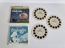 Vintage 1965 View-Master Cinderella 3 Reel Set w Orig Package Story Booklet