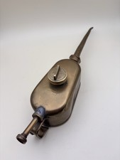 Ancienne Burette Huile En Laiton Piston , La Merveilleuse JJ Brass Oil Jug CAN