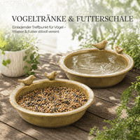 2 X VogelträNke Vogel Bad TräNke Futterstelle Futterschale Garten Terrasse Sand