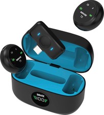 Bower - Audro M1 Wireless Microphone System with Charging Case and Noise Redu...