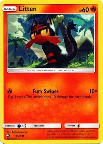 Litten - 12/70 - Common - Heavily Played