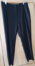 Smart M&S Black Trousers Size Short 14 VGC