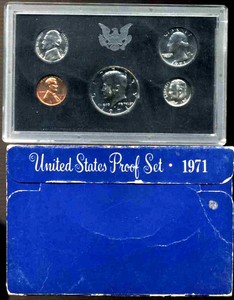 1971 S PF Proof Set U.S. Mint Original Government Packaging OGP COIN SET#1005