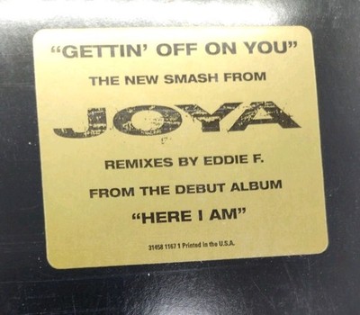 Joya Gettin Off On You VG+ Promo 12 Inch Vinyl