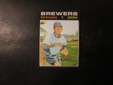 1971   TOPPS #372  LEW KRAUSSE   BREWERS     EXMT