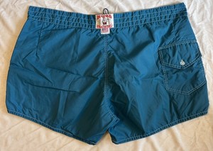 Vtg XXL Birdwell Beach Britches Board Shorts Men's 42  Blue Made In USA Aqua